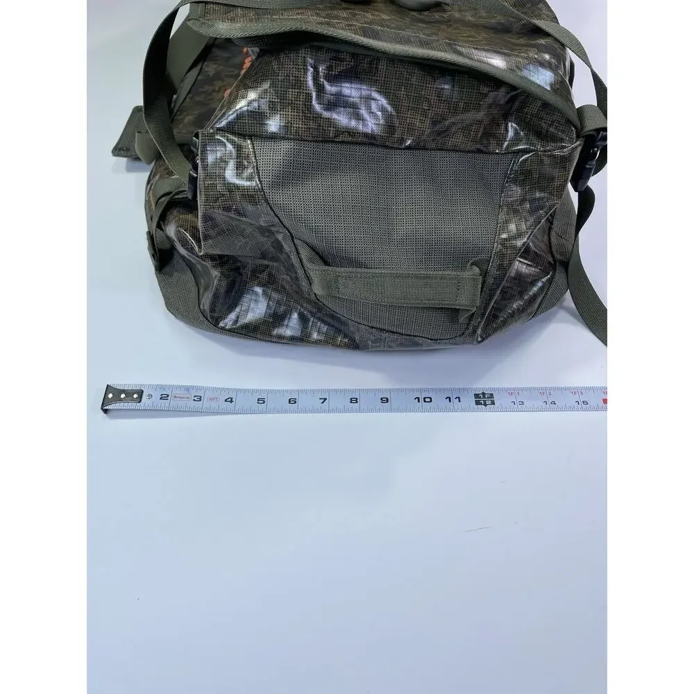 New Patagonia Black Hole Green Camo Duffel Bag 55L Backpack Straps NWT